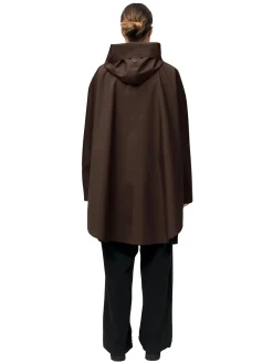 Blæst Bergen Poncho Java Jakke Brun