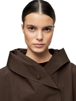 Blæst Bergen Poncho Java Jakke Brun