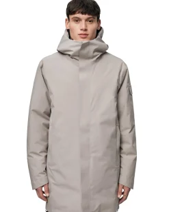Blæst Olden Primaloft Parka Low Tide Jakke Beige Grå