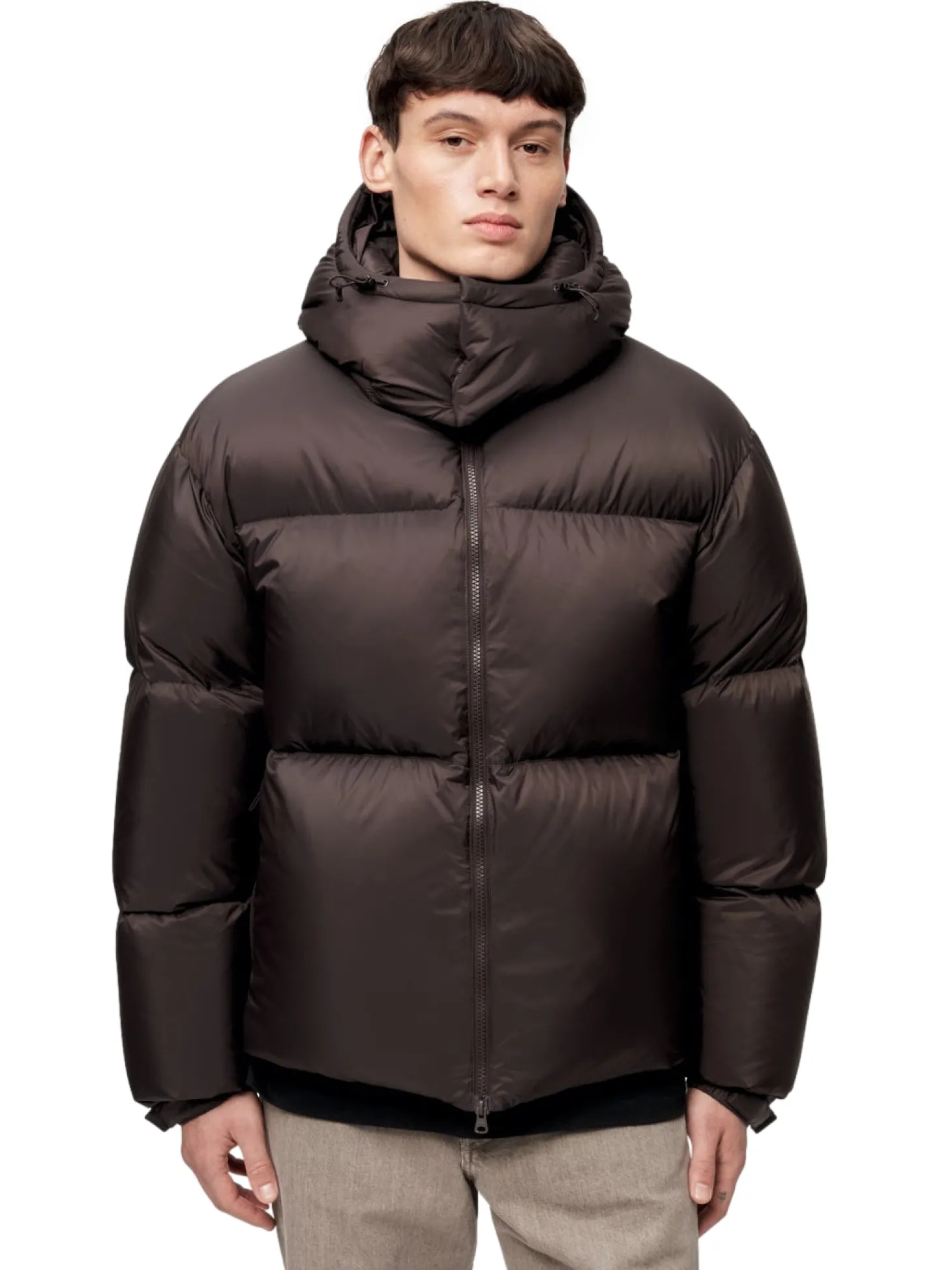Blæst Perma Lightweight Down Jacket Brown Soil Jakke Brun