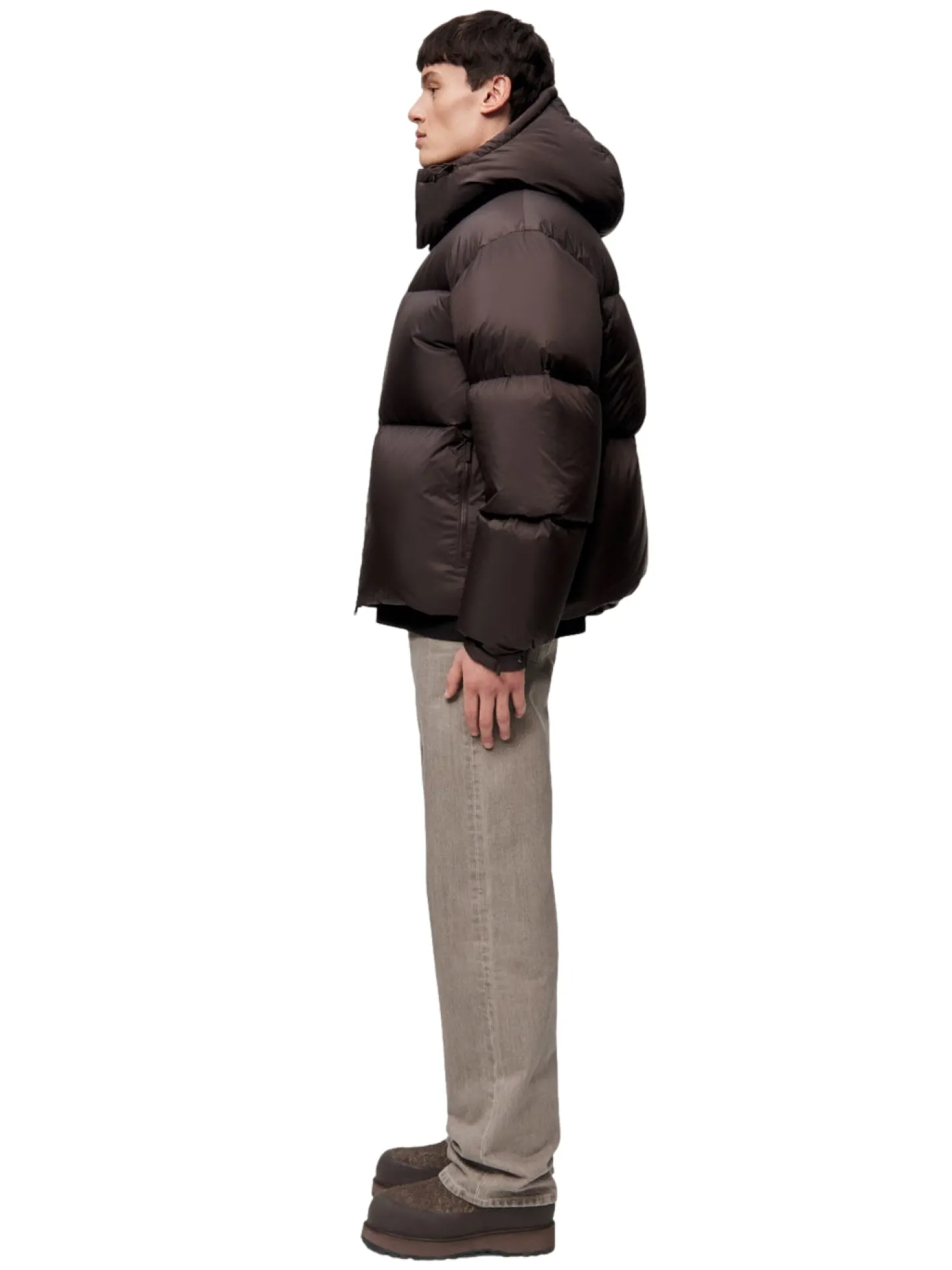 Blæst Perma Lightweight Down Jacket Brown Soil Jakke Brun