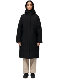 Blæst Røros Down Coat Black Jakke Sort