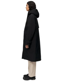 Blæst Røros Down Coat Black Jakke Sort