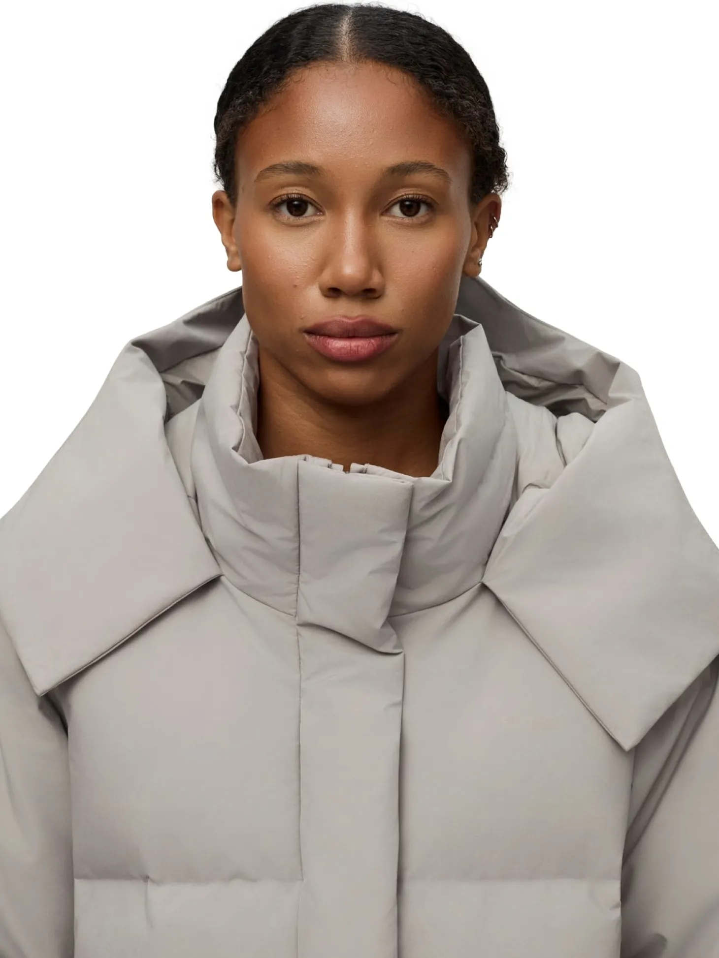 Blæst Selje Down Jacket Low Tide Jakke Beige Grå