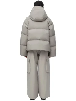 Blæst Selje Down Jacket Low Tide Jakke Beige Grå