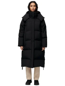 Blæst Stranda Down Coat Black Jakke Sort