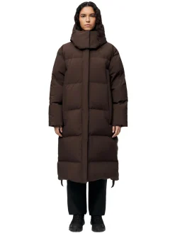 Blæst Stranda Down Coat Java Jakke Mørkebrun