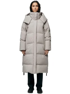 Blæst Stranda Down Coat Low Tide Jakke Beige Grå