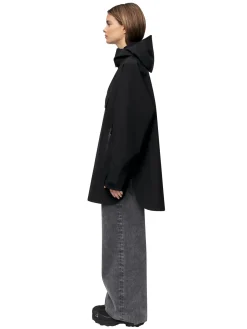 Blæst Voss Poncho Black Jakke Sort