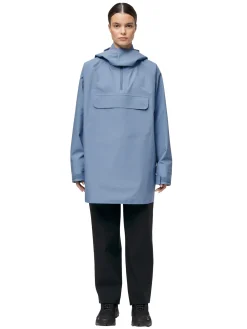 Blæst Voss Poncho Blue Hour Jakke Lyseblå