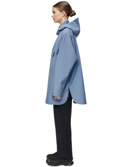 Blæst Voss Poncho Blue Hour Jakke Lyseblå