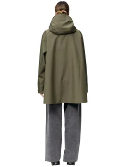 Blæst Voss Poncho Grape Leaf Jakke Oliven