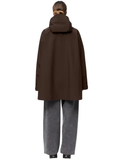 Blæst Voss Poncho Java Jakke Mørkebrun