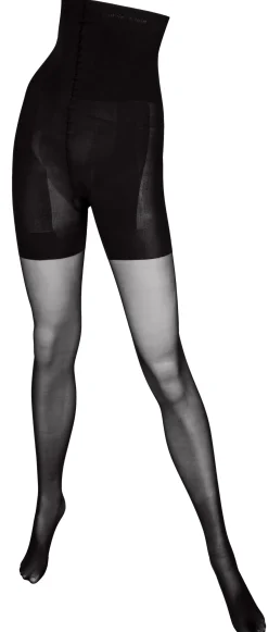 Calvin Klein Underwear CK Ultra Fit High Semi-Opaque 40 den Strømpebukse Sort