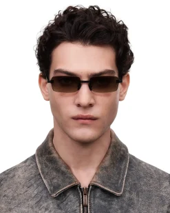 Chimi Eyewear Rimless Parallel Brown Gradient Solbriller Lysebrun