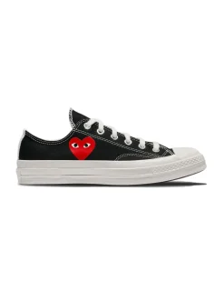 Comme des Garcons Play CT70 Small red heart LOW top Sko Sort
