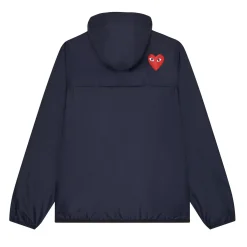 Comme des Garcons Play K-WAY Hoodie Full Zip Jakke Navy