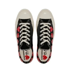 Comme des Garcons Play x Converse CDG Multi Heart Low Top Sko Sort