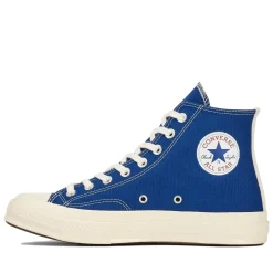Comme des Garcons Play x Converse CDG BIG HEART HI TOP Blue Sko Blå