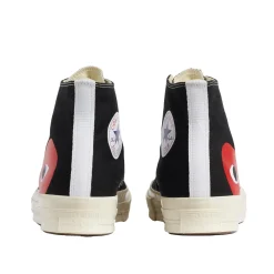 Comme des Garcons Play x Converse CDG BIG HEART HI TOP Black Sko Sort