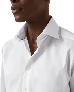 Eton 3000 Super Slim White Signature Twill Shirt Skjorte Hvit