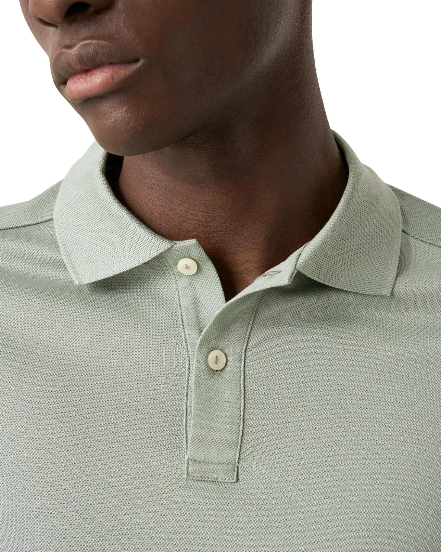 Eton Filo di Scozia Solid Piqué T-shirt Lysegrønn