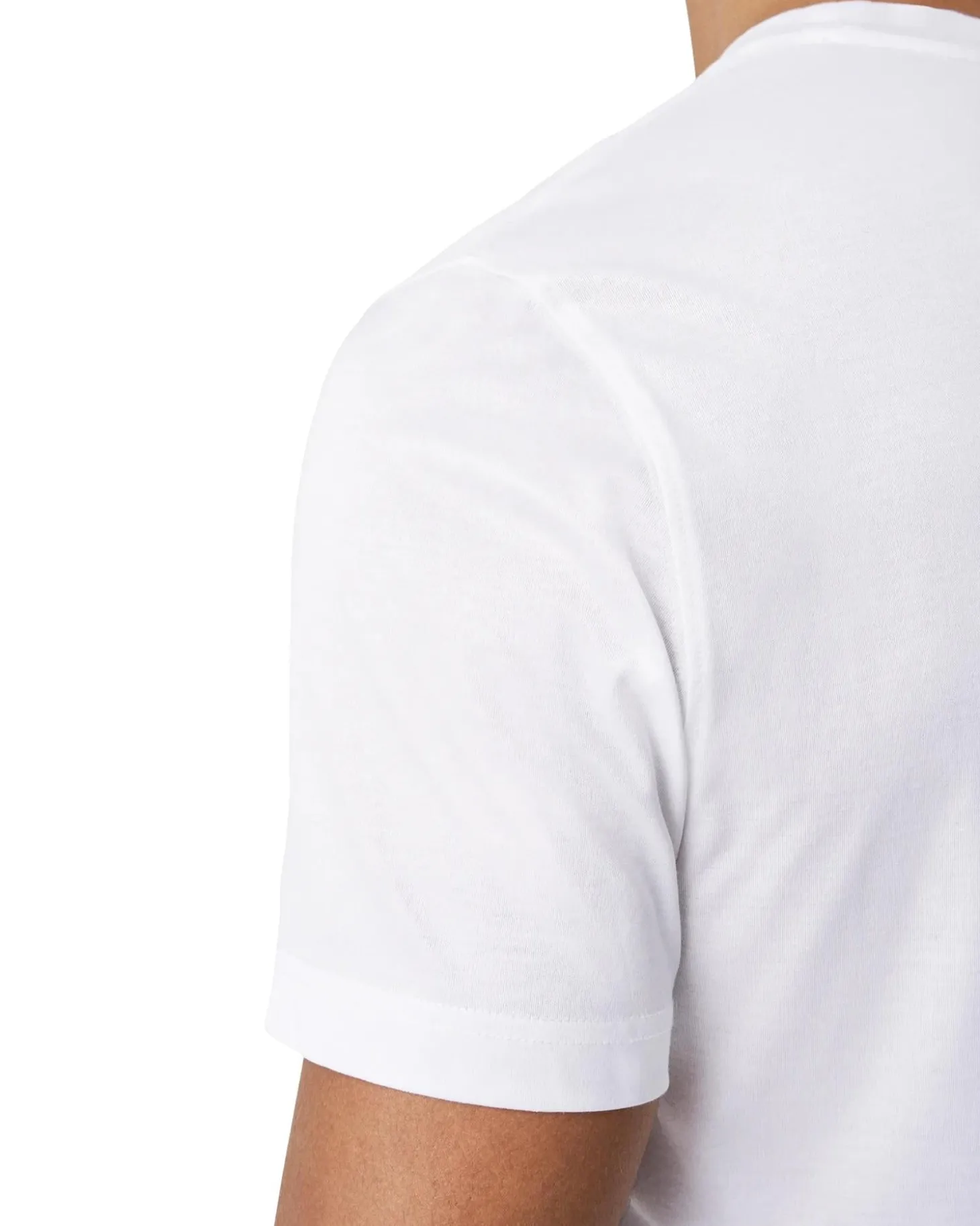 Eton Filo di Scozia T-shirt T-shirt Hvit