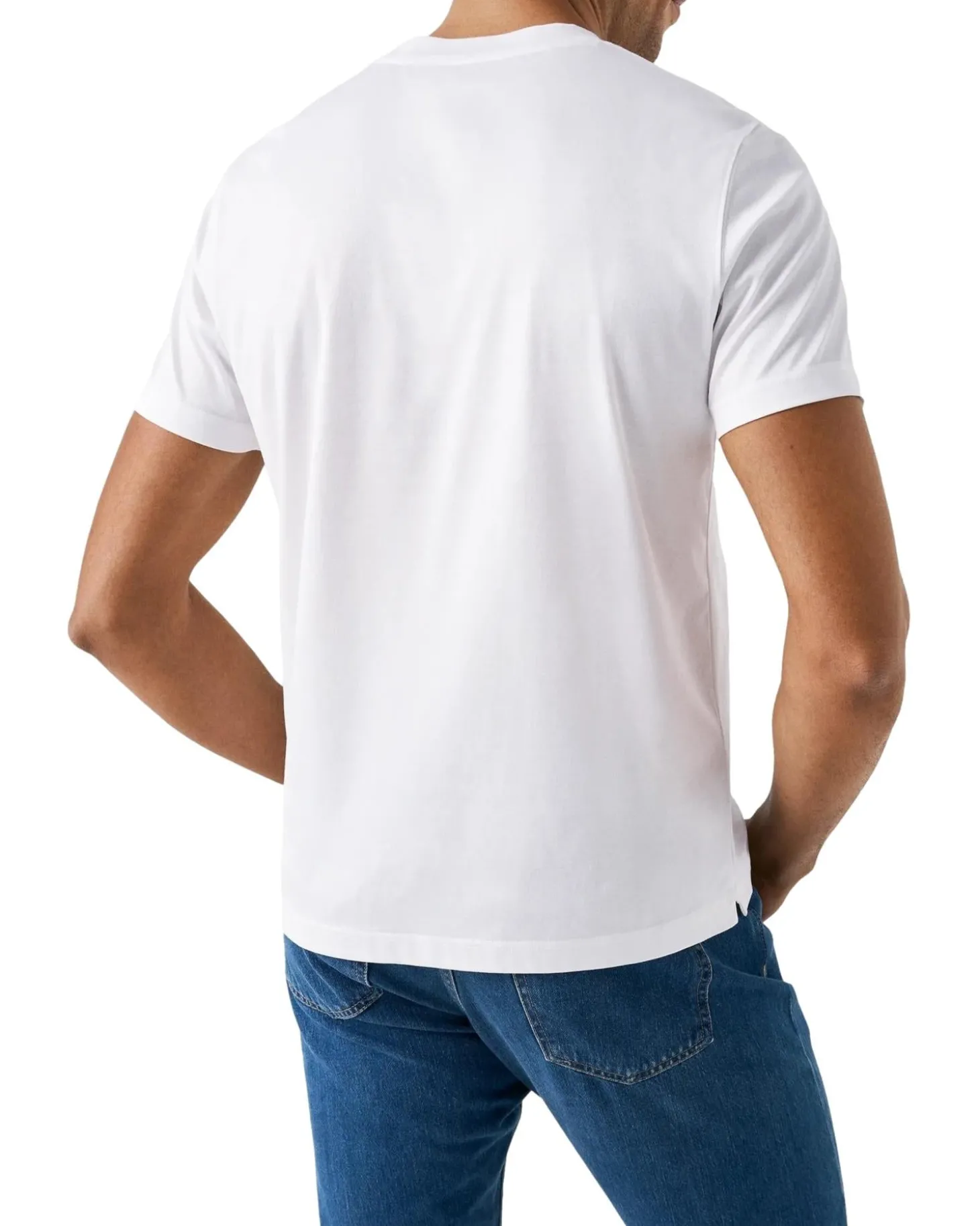 Eton Filo di Scozia T-shirt T-shirt Hvit