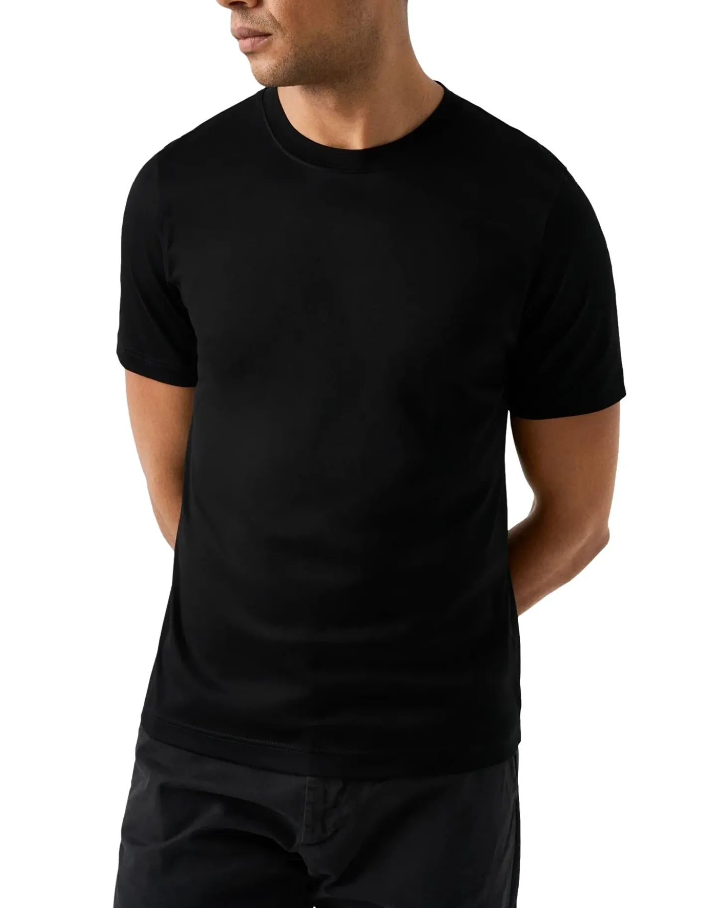 Eton Filo di Scozia T-shirt T-shirt Sort