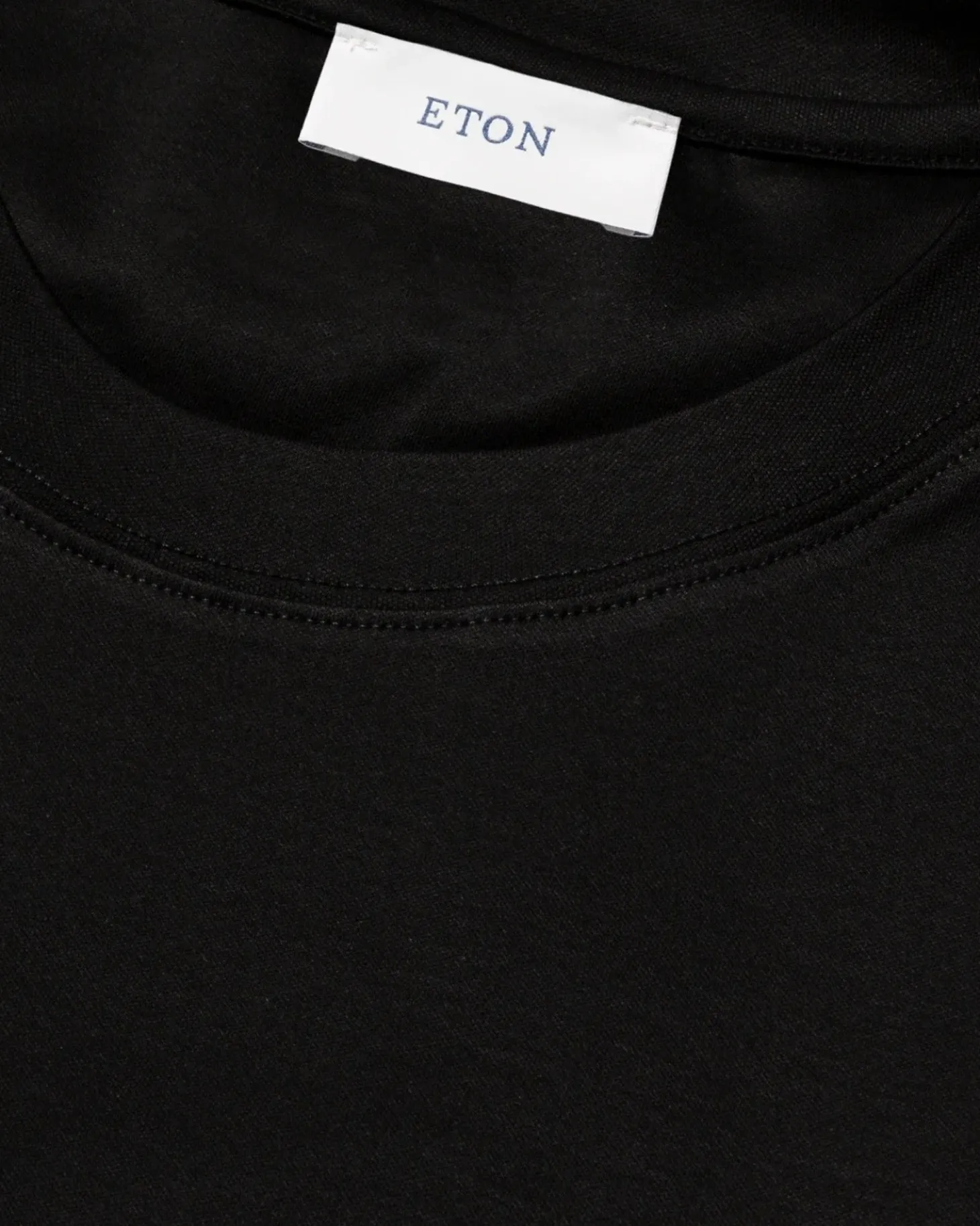 Eton Filo di Scozia T-shirt T-shirt Sort