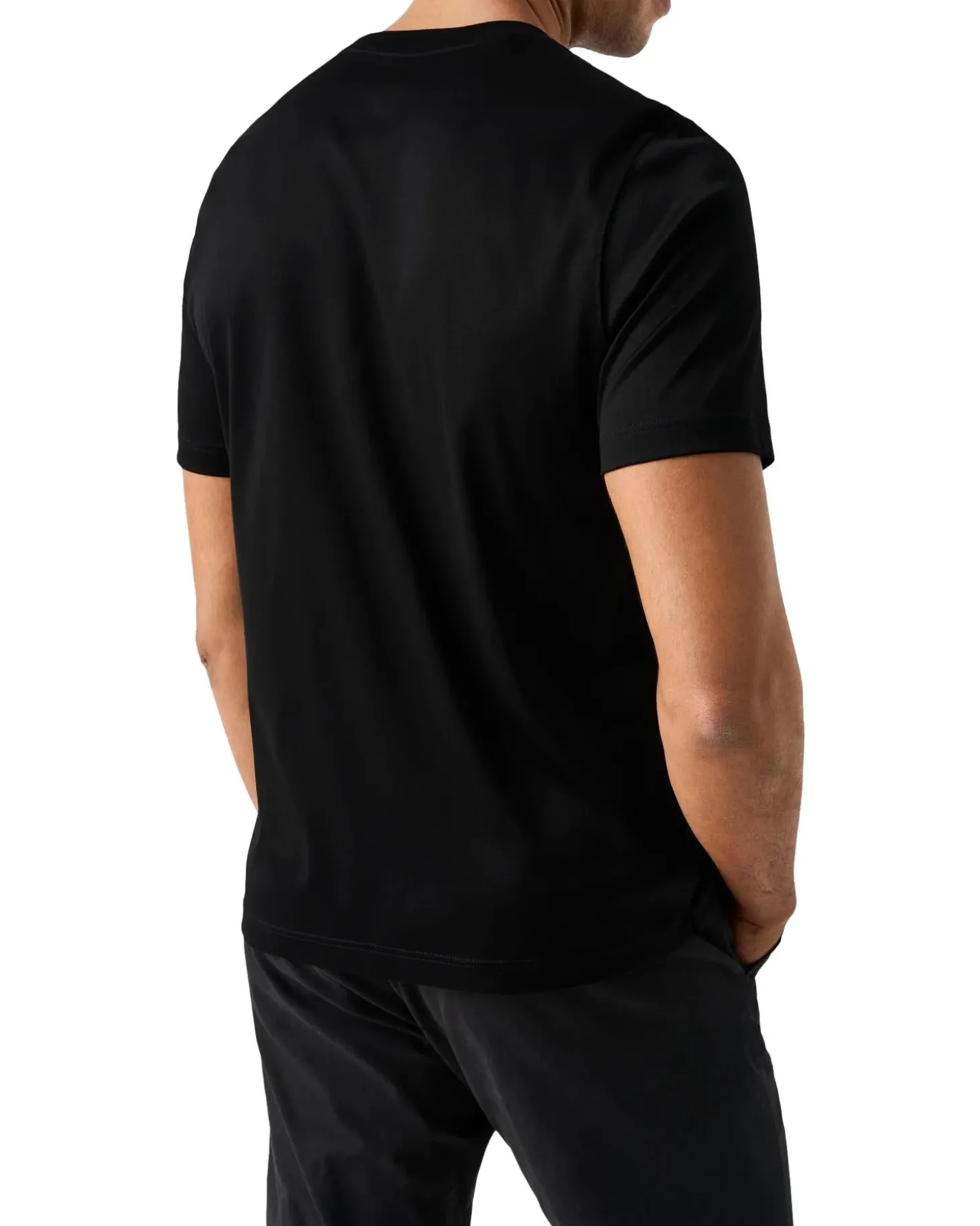 Eton Filo di Scozia T-shirt T-shirt Sort