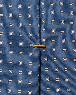 Eton Silk Cotton Tie Slips Mørkeblå