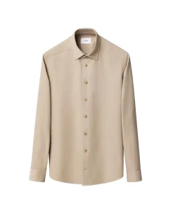 Eton Solid Corduroy Shirt Skjorte Lys Brun