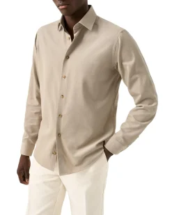 Eton Solid Corduroy Shirt Skjorte Lys Brun
