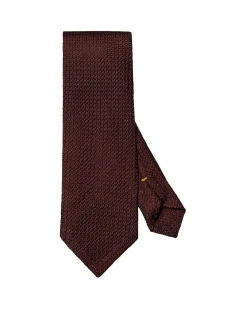 Eton Solid Grenadine Tie Slips Mørkerød