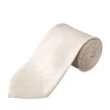 Eton Solid Silk Linen Tie Slips Beige
