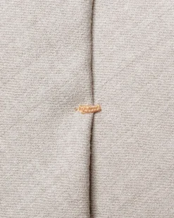 Eton Solid Wool Flannel Tie Slips Beige