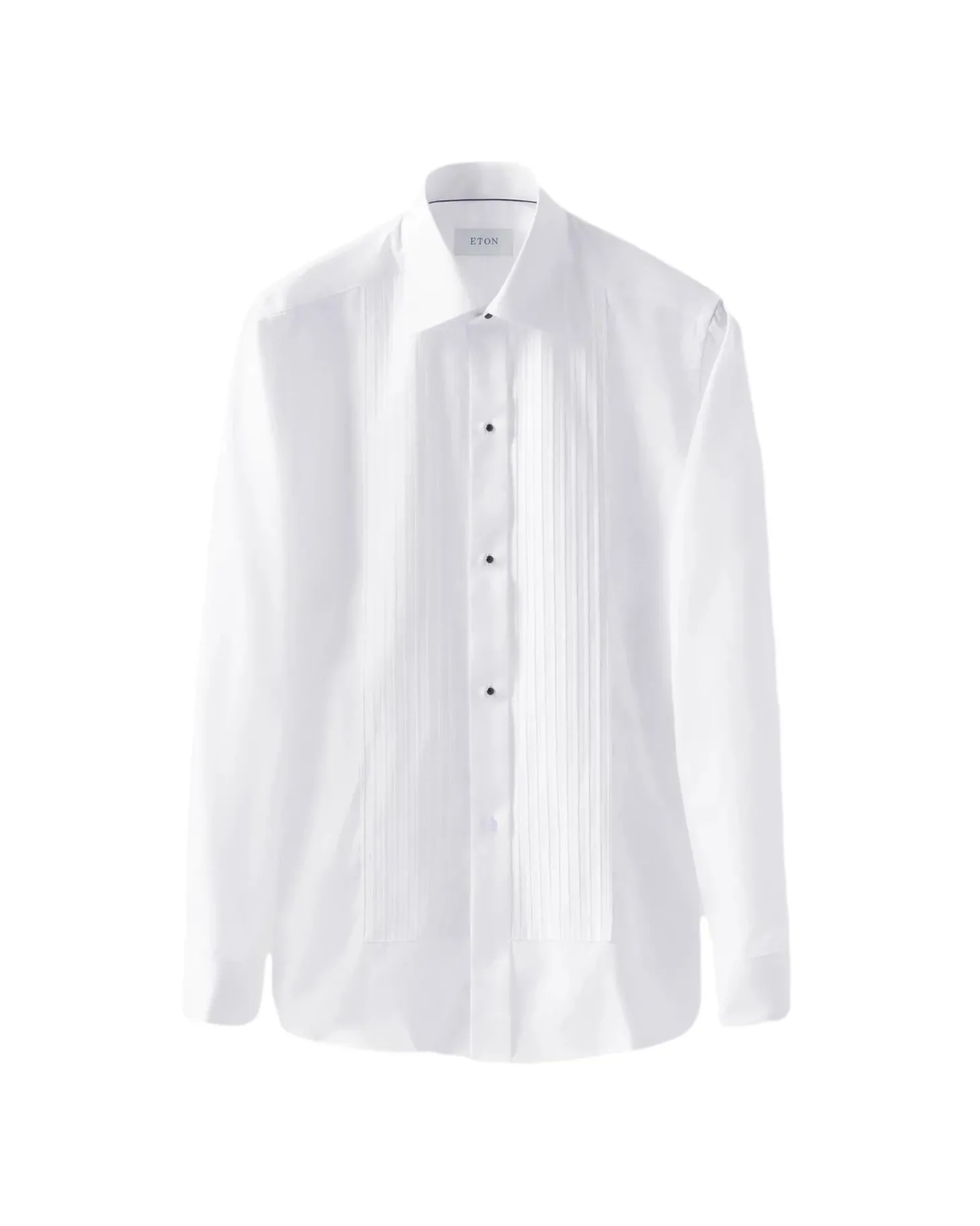 Eton White Plissé Tuxedo Shirt Skjorte Hvit