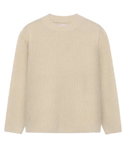 Garment Project Boxy Wool Knit Bone Genser Beige
