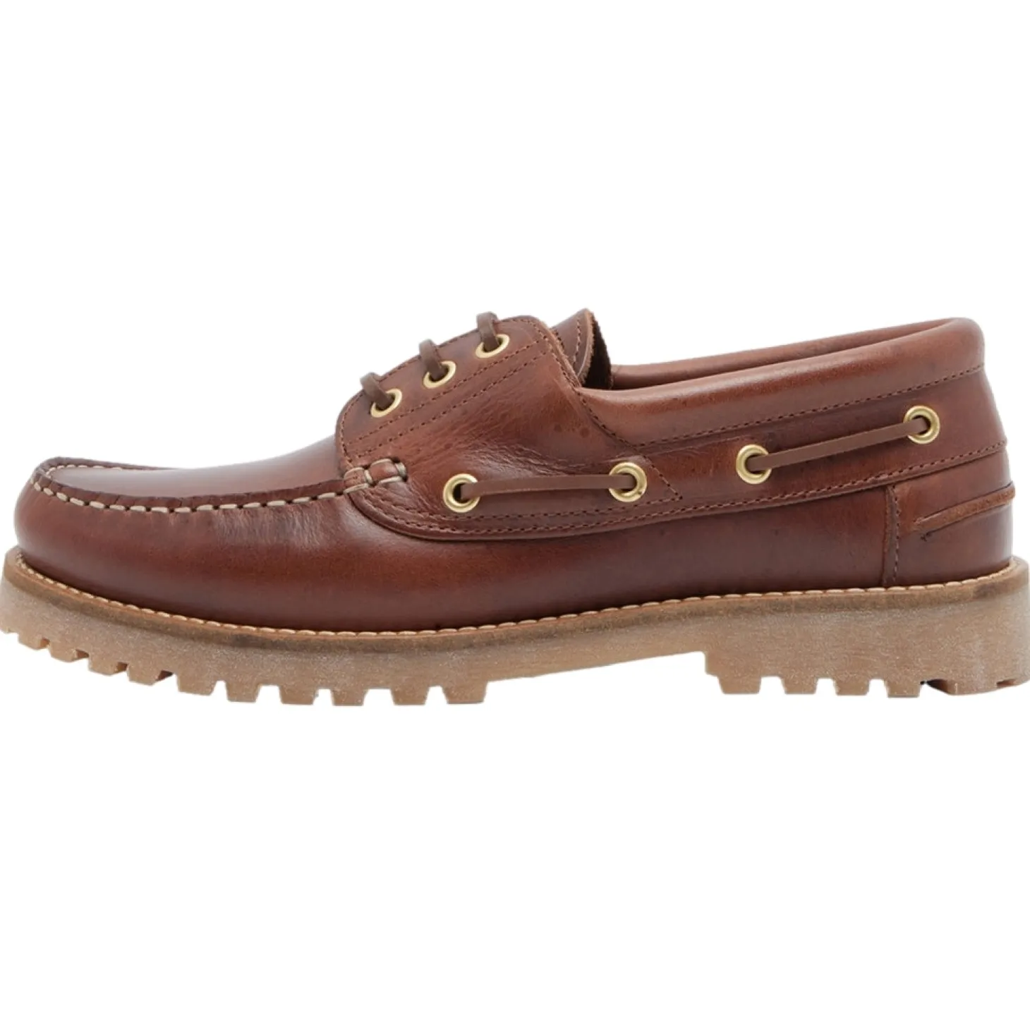 Garment Project Ollie Boat Shoe Brown Leather Sko Brun