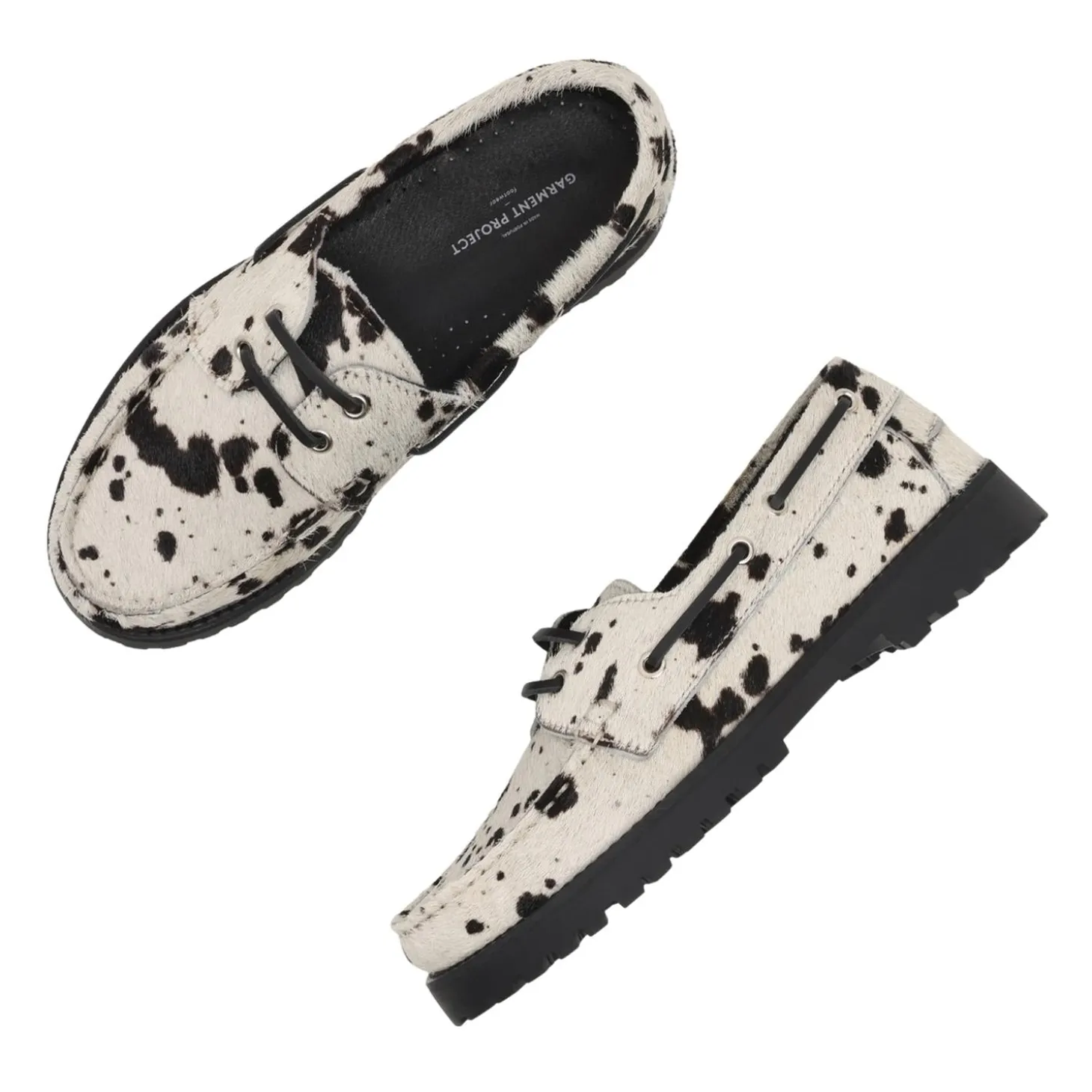 Garment Project Ollie Boat Shoe Sko Hvit Og Sort