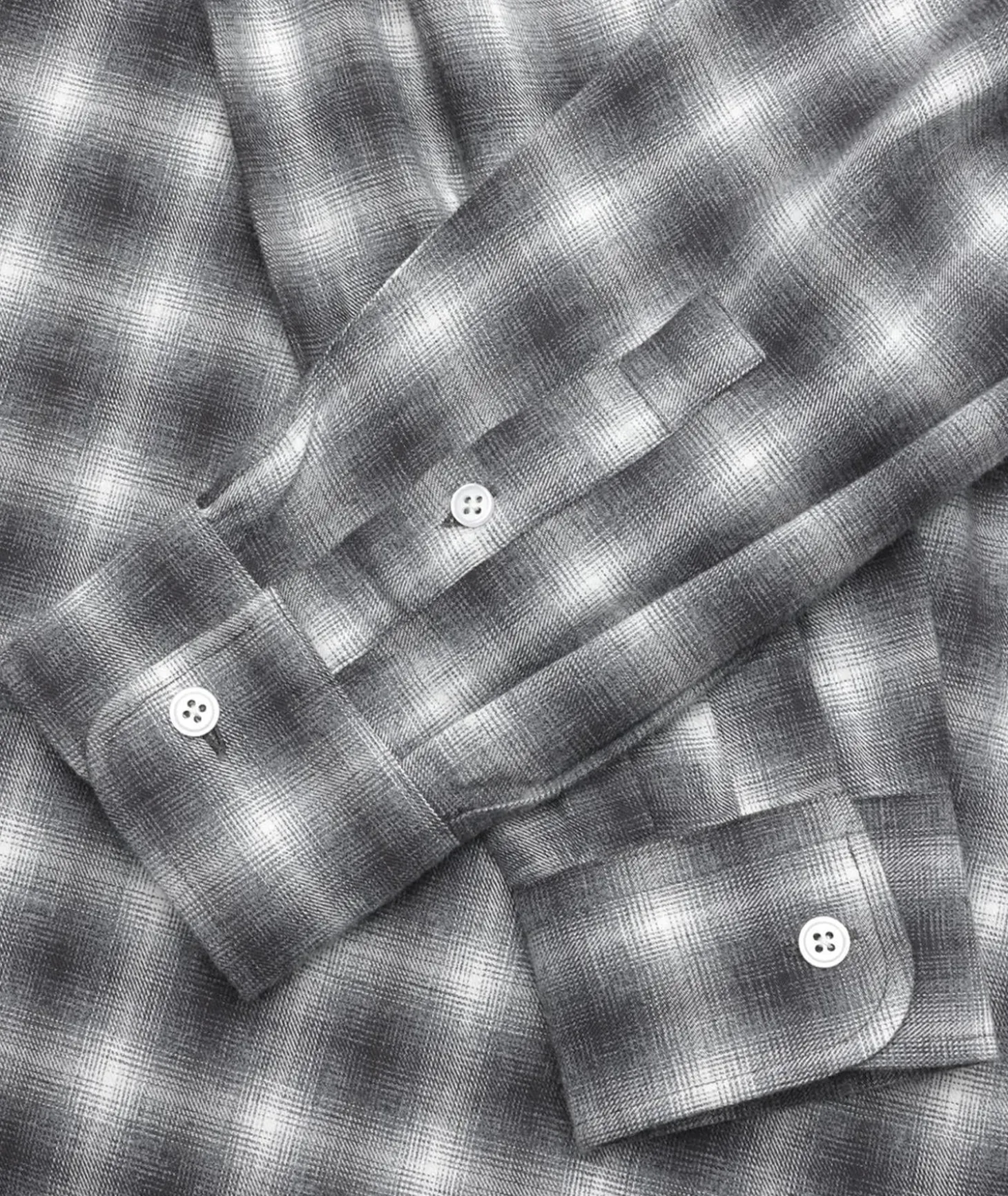 Garment Project Relaxed LS Button Down Shirt Skjorte Grå Mønster