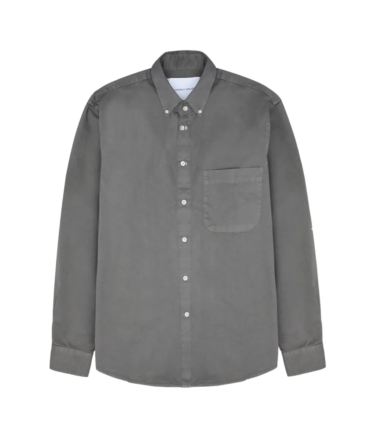Garment Project Relaxed LS Button Down Shirt Skjorte Lysegrå