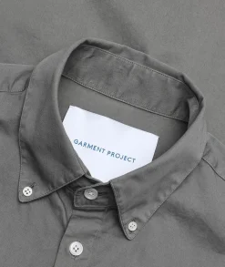 Garment Project Relaxed LS Button Down Shirt Skjorte Lysegrå