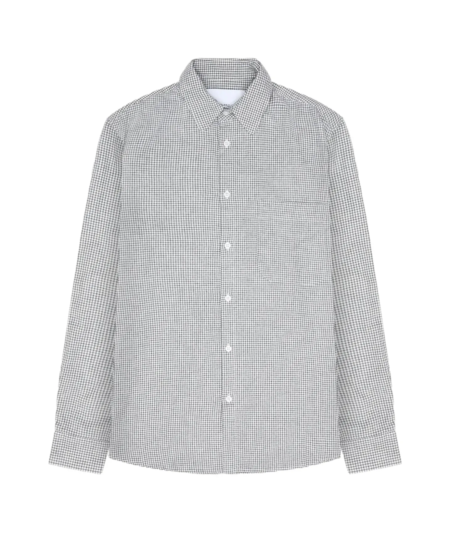 Garment Project Relaxed LS Button Down Shirt Skjorte Grå Mønster