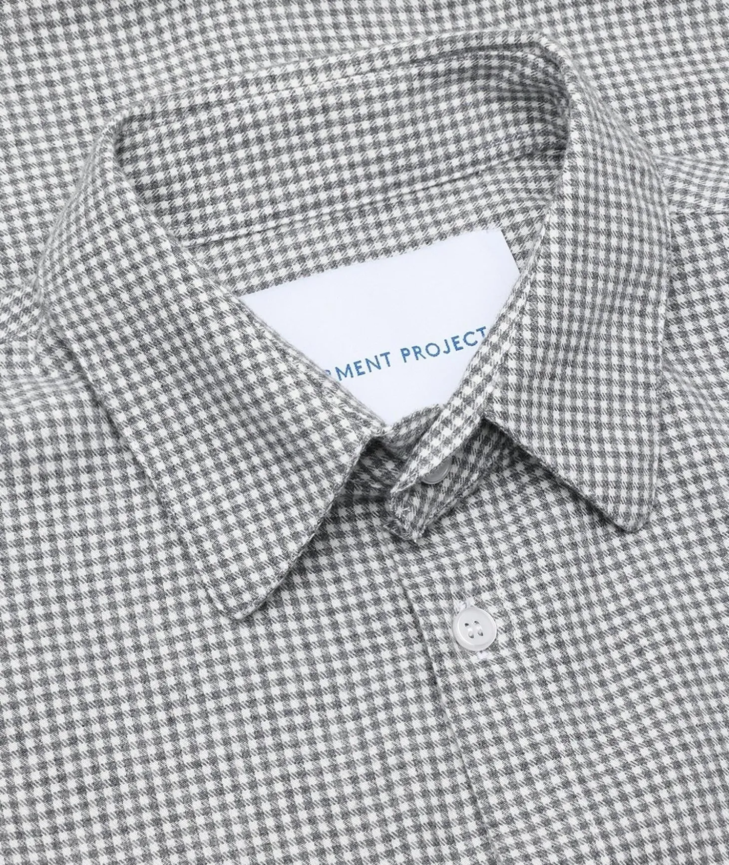 Garment Project Relaxed LS Button Down Shirt Skjorte Grå Mønster