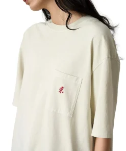 Gramicci ONE POINT TEE PIGMENT DYED T-shirt Off-White