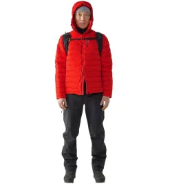 Haglöfs Spitz Down Hood Men Jakke Rød