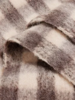 Holzweiler Aster Brown Check Skjerf Brun Mønster