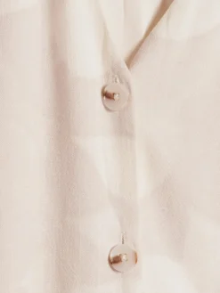 Holzweiler Cari Short Print Dress Kjole Ecru